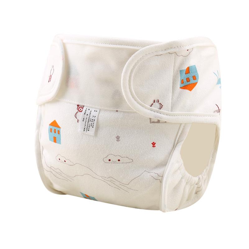 Baumwolle bedruckte Windel Baby Cartoon wasserdichte Windelhose Dreidimensionale Anti-Seitenleckage Neugeborenen Baby Windeltasche