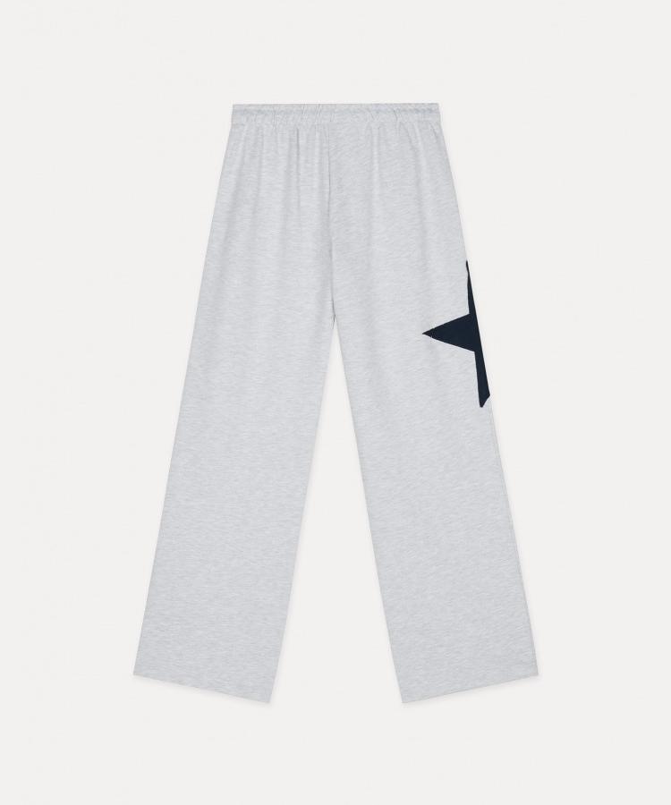 Seobdyudeu Side Ster Broek (Parel Grijs Melange)