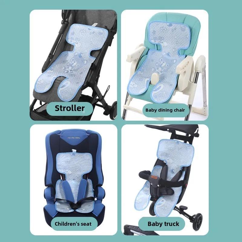 1PCS Washable Baby Stroller Seat Pad Summer Cooling Mat for Car Seat High Chair Pushchair Universal Sleeping Cushion