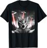 Alien Cat Selfie With Ufo T-Shirt
