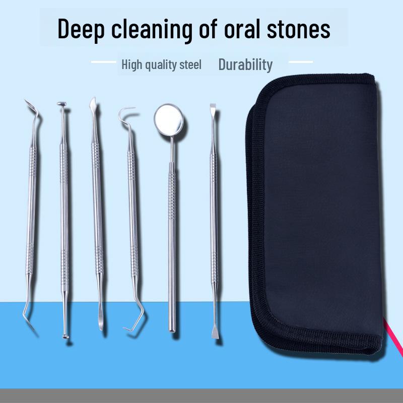 Set de instrumente pentru dentist din 6 piese: Materiale dentare și kit de albire a dinților pentru îngrijirea bucală la domiciliu