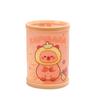 Creative Cartoon Round Foldable Diy Pen Holder Desktop Storage Box Kids Stationery Gift