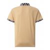 Herren Casual Colorblock Karomusterbesatz Kurzarm Poloshirt mit Brusttasche