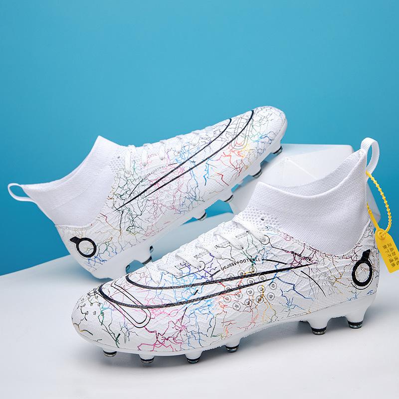 Foot nails grass shoes World Cup spot Messi training shoes men's high-top spikes children's broken adult men and women