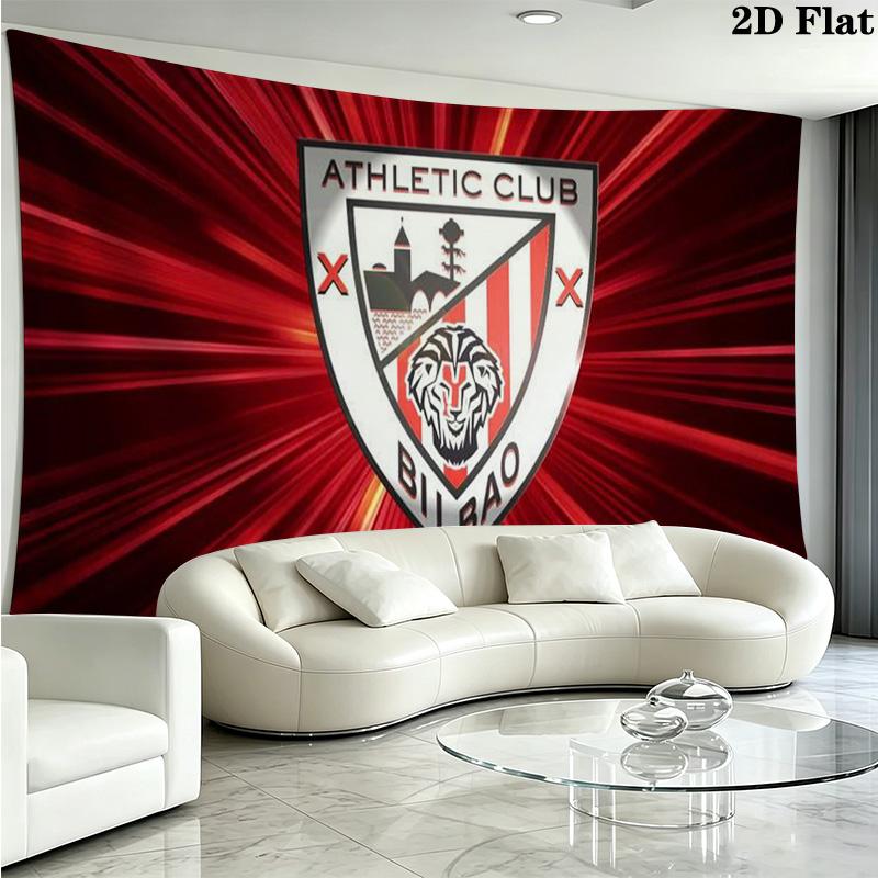 Athletic Club Wall Tapestry Aesthetic Wall Hanging Printed Fabric Blanket Decorative Tapestries for Bedroom Living Room Home Decor
