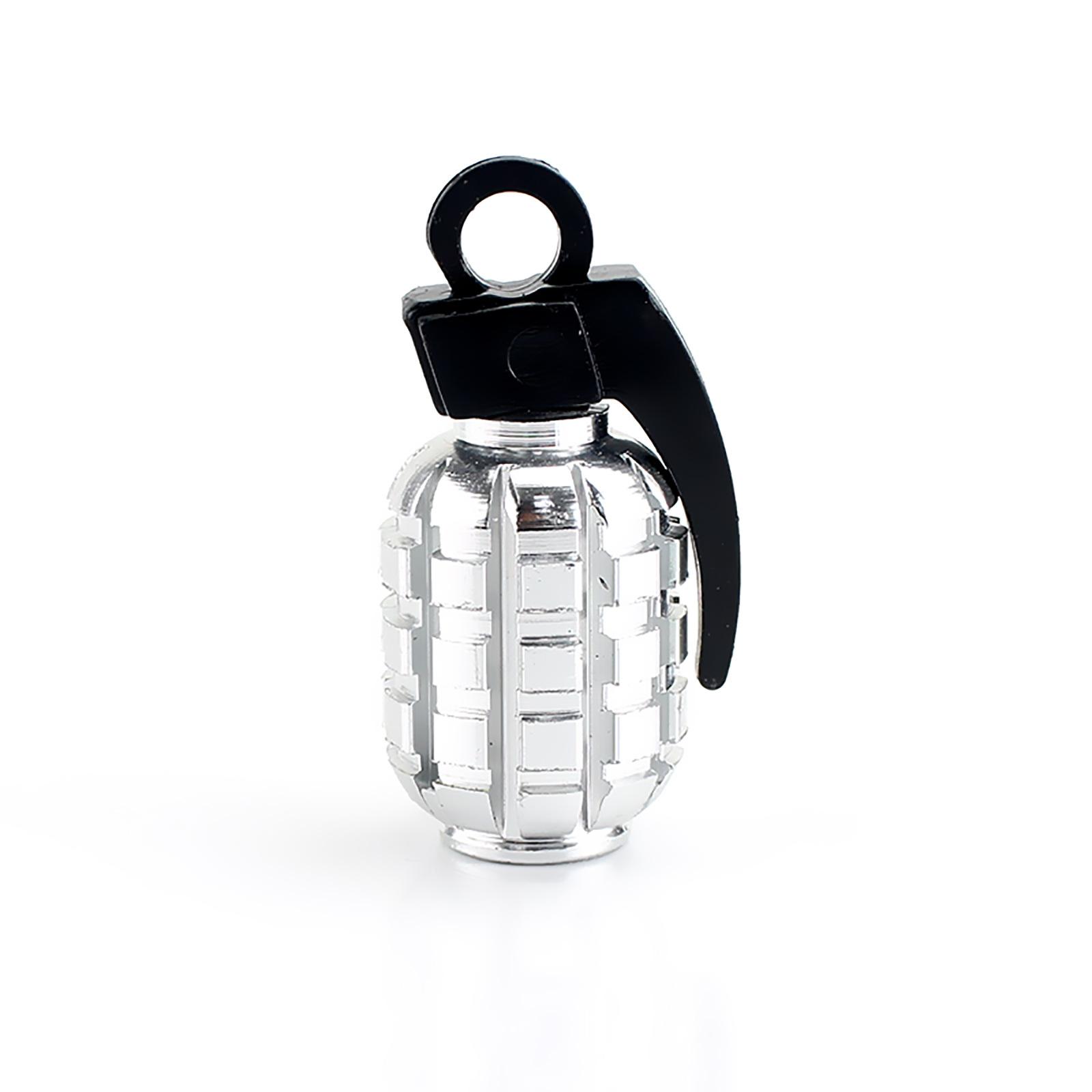 

Крышка вентиля шины гранаты, пылезащитный чехол, алюминиевый чехол для вентиля шины автомобиля, пылезащитный колпачок для вентиля шины, обода колеса велосипеда, колпачок для вентиля серебряный