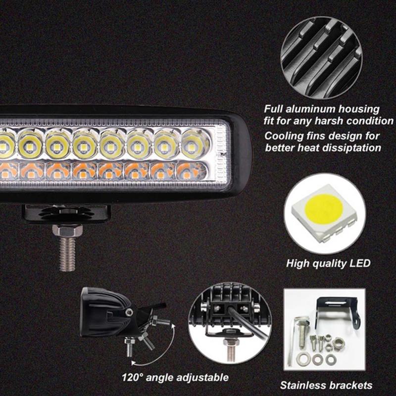 1Pc Easy To Install Widely Used Fine Workmanship 60W Car Top Led Work Light