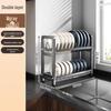 Stainless Steel Double-Layer Dish Drying Rack