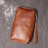 Pochette e Portafoglio Lungo Unisex in Vera Pelle - Porta Telefono in Morbida Pelle di Mucca