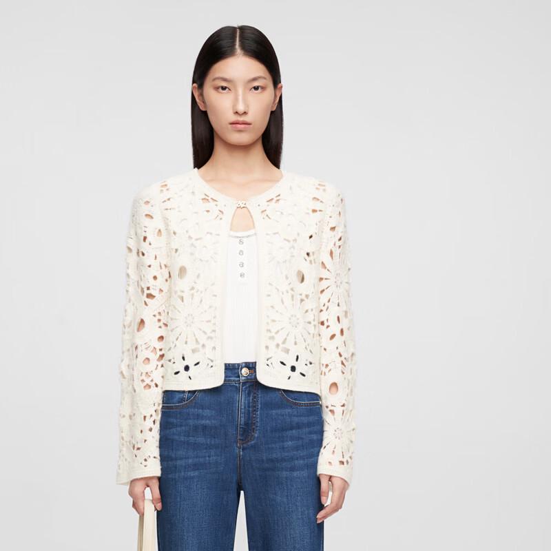 ELLASSAY Women s Hollow Knit Cashmere Sweater S 23990₽