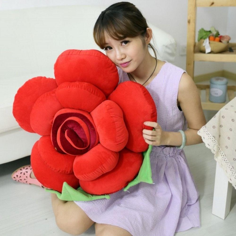 INS Style Throw Pillows 3D Cushion Exquisite Rose Pillows  Home Decor