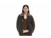 American Retro Winter Plus Velvet Warm Jacket with Golden Eagle Fur Collar for Men and Women