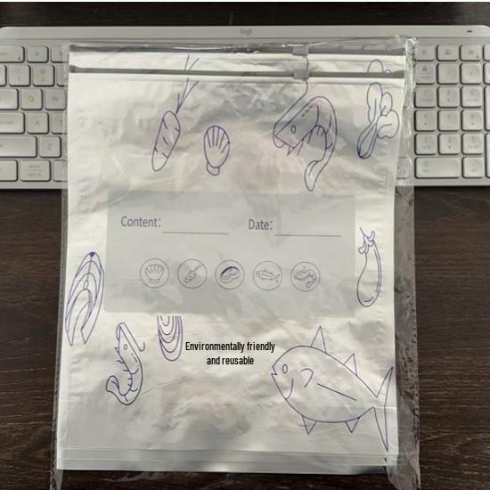 Thickened Aluminum Foil Self-Sealing Freezer Bags for Food Preservation