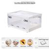 Transparent Foldable Storage Box with Five-Sided Opening for Clothes, Quilts, and Toys