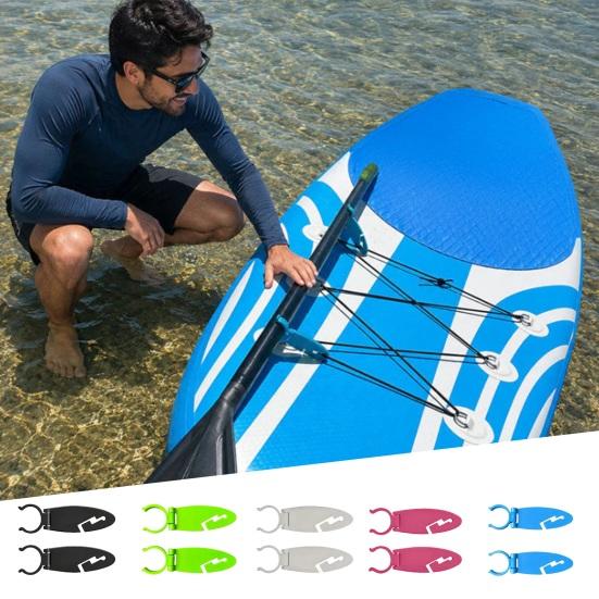 Simple Style Paddle Board Accessory Clip Plastic Black 4 Pc