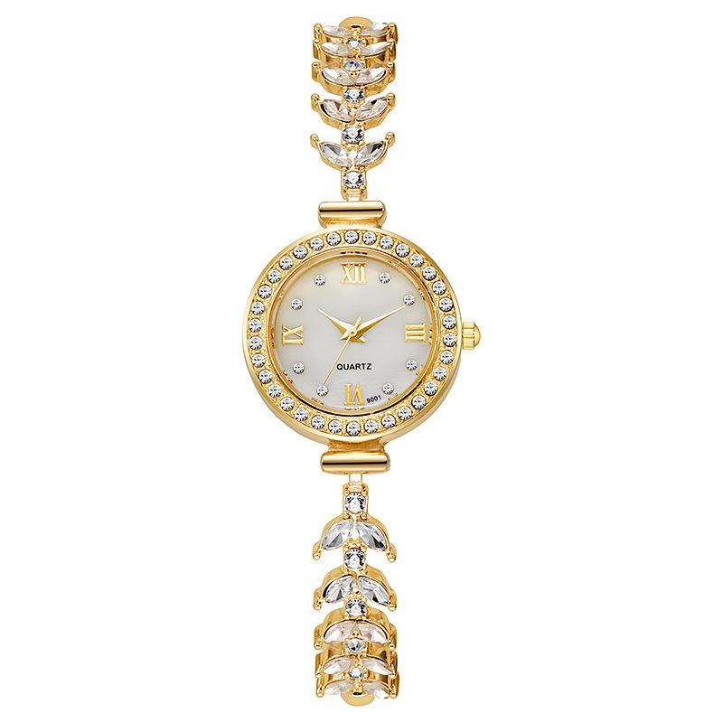 1 Pieza Elegante y Capaz Reloj Pulsera Lujo Ligero Reloj de Mujer Pequeño de Cuarzo para Mujer