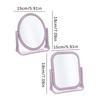 Foldable Desktop Makeup Mirror 360 Degree Rotating Double Sided Princess Mirror Portable With Stand Square Round Mirror Home