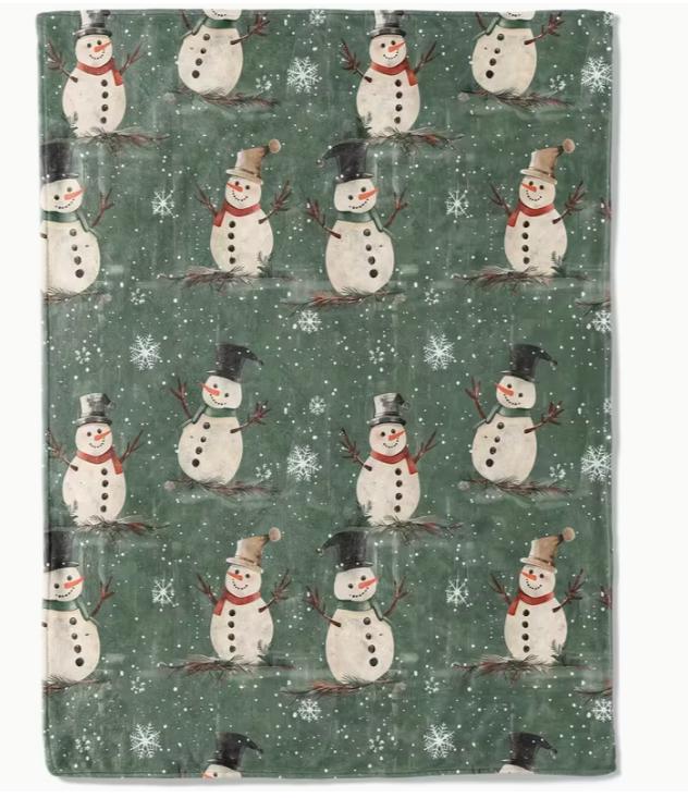 Cozy Gingerbread Coffee Flannel Blanket, Featuring A Sweet Candy Design Couch Bed, or In The Office Throughout The Year Blanket