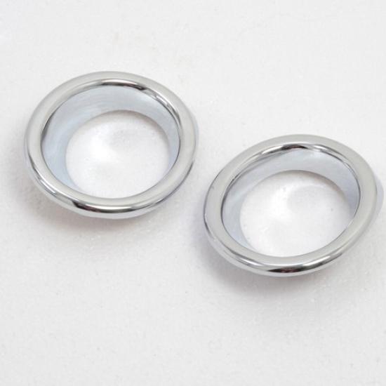 For Toyota Highlander 2007-2010 Chrome Front Fog Light Lamp Cover Trim Moulding