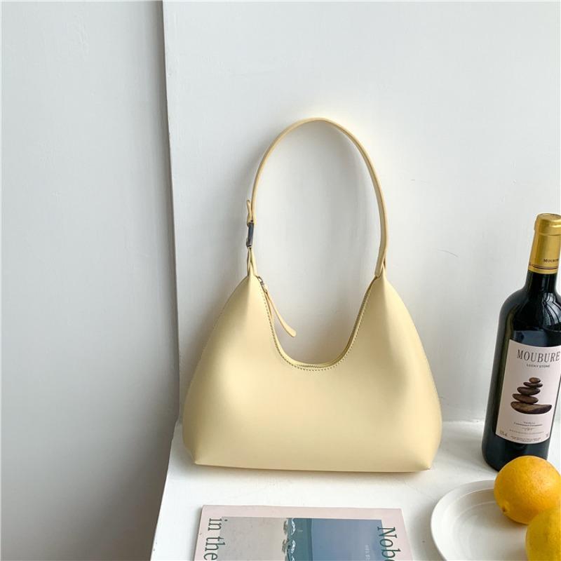 New Women's Bag Niche Styling Hand Carry Underarm Bag Solid Color Versatile Women's Shoulder Bag