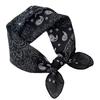 Stilvolle Party-Bandanas Taschentuch Vielseitig Tasche Vintage Quadratisches Kopftuch für Sport und Freizeit