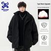 Wassup Sohot Men's Stand-Collar Puffer Jacket