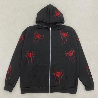 Y2K Aesthetic Tops Punk Sport Jacket Streetwear Hip Hop Sweatshirt Graphics Oversized Hoodies