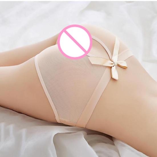 Spodní prádlo Bowknot prodyšné bavlněné krajkové okouzlující kalhotky na líbánky