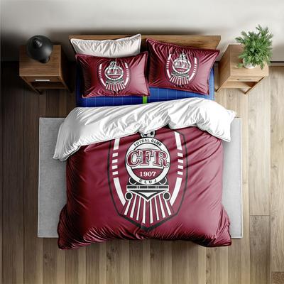 CFR Cluj Sada povlečení bez prostěradla King Queen Double Full Twin Single Size Sada ložního prádla
