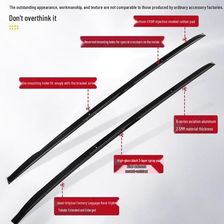 Roof Rack Crossbars for Ideal L7/L8/L9: Exterior Aluminum Alloy Luggage Accessories