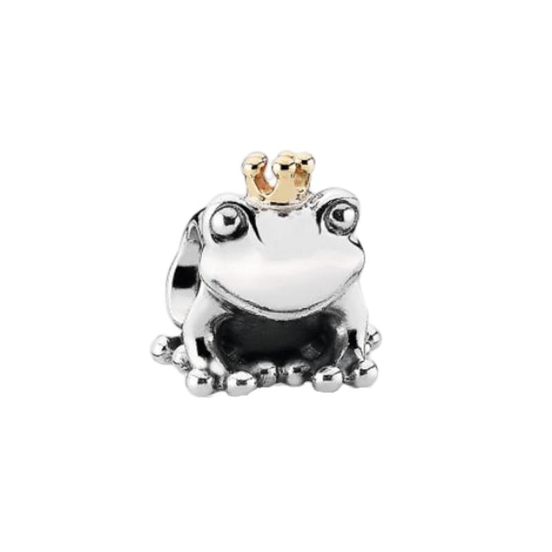 Pandora 14K Gold Frog Prince Women s Silver 791118 серебряный