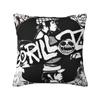Music Band Gorillaz Punk Rock Pillow Cover Square Pillow Case Cushion Cover Vintage Pattern Pillowcases For Living Room Chair