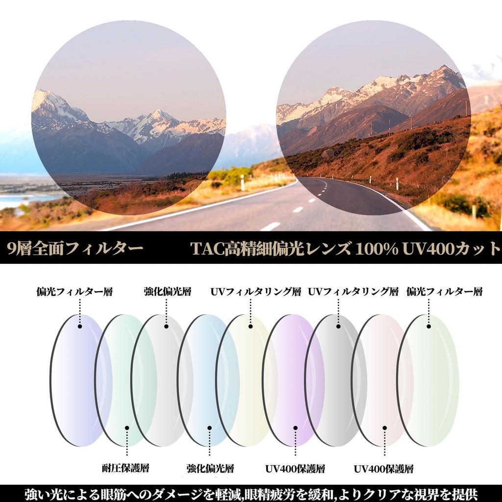 Polarized Round Sunglasses with UV400 for and Hiking [Joopin] Men's Protection, Lightweight, Fishing, Driving, (Gold/Multicolor)