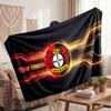 Bayer Leverkusen Voetbal Gepersonaliseerd Fleece Deken Met Voetbal Logo, Aangepaste Naam Tekst Zacht Warm Huis Plaid Deken