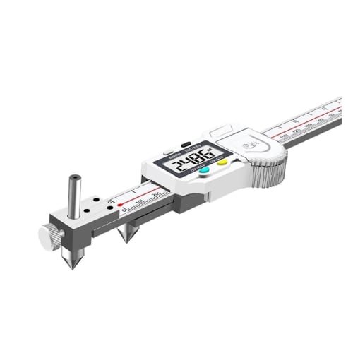 Digital Caliper Horizontal Hole Pitch Electronic Vernier Caliper Cone Probe Center Hole Distance Measuring Tool (10-300mm)