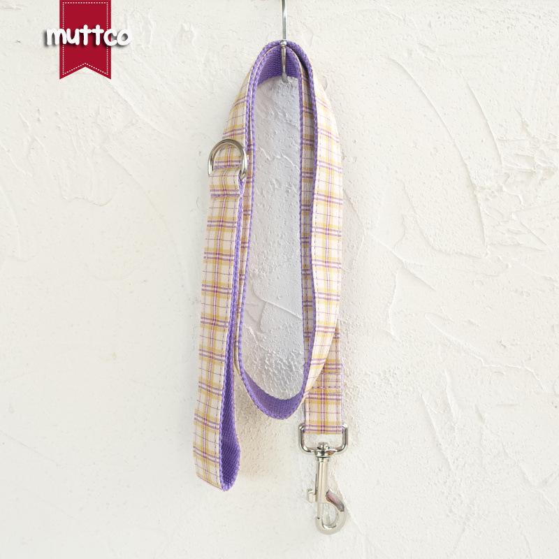 Wisteria Plaid Dog Leash for Medium & Large Dogs, UDL-100 M