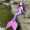 Diamond Tail Mermaid Doll Butterfly Wings, Princess Doll, Girl's Birthday Present. 13 Bjd Girl Doll Toy