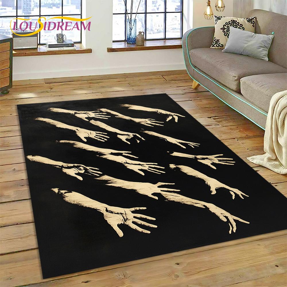 27 Style Gothic Horror Character Skull Ghost Spirit Carpet Rug for Bedroom Living Room Home Sofa Decoration,kids Decor Floor Mat