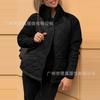 Autumn and winter new European and American fashion cardigan zipper long-sleeved stand-up collar women's jacket cotton clothes