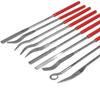 10pcs Mini Diamond File Set Fine 150 Grit Diamond File Flat Triangle Needle Files For Metal Glass Ceramic Woodworking Tools