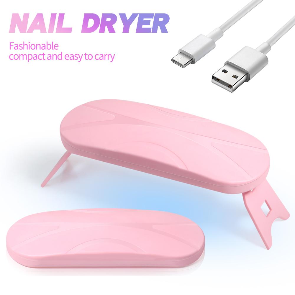 Nail Lamp Mini Portable UV LED Quick Drying Nail Lamp Foldable Nail Polish Dryer Lamp Manicure Tool Professional Equipme