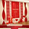 Wedding Butterfly Decoration Set: Happy Character Curtains & Bunting for Living Room & Bedroom