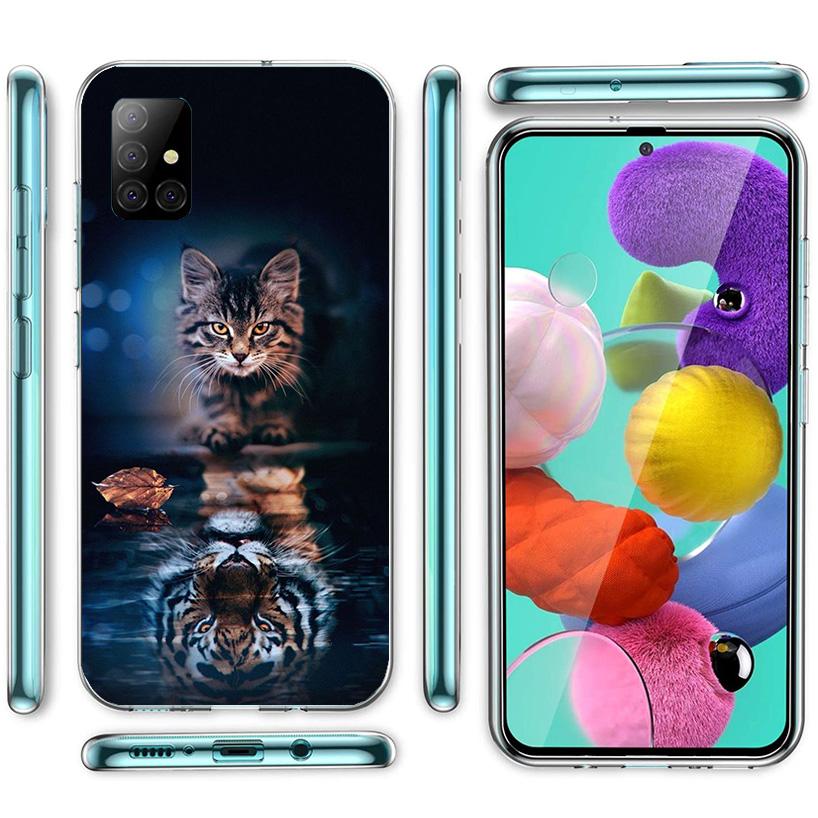 Cool Animal Big Cat Tiger Phone Case For Samsung Galaxy A52 A32 A22 A12 A51 A31 A50S A30S A20S A10S Note 20 Ultra 10 Plus S10 A7