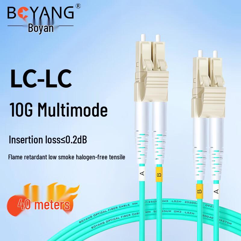 

BOYANG BY-4055M-OM3 LC-LC Multimode Duplex Fiber Optic Patch Cable