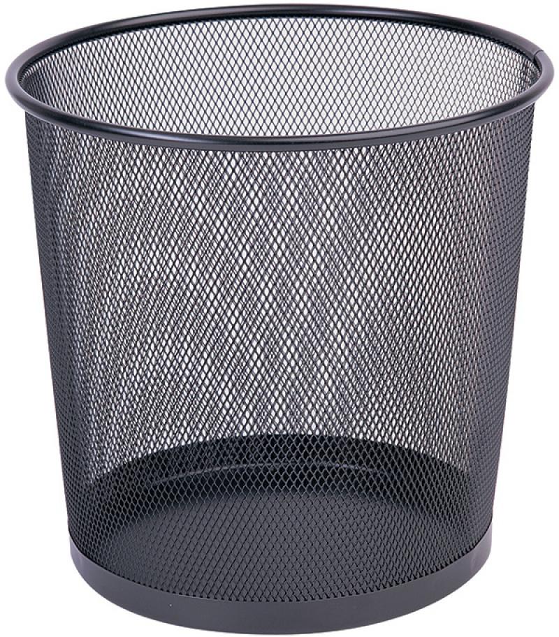 Q-Connect Metal Basket Black 12L Kf00873