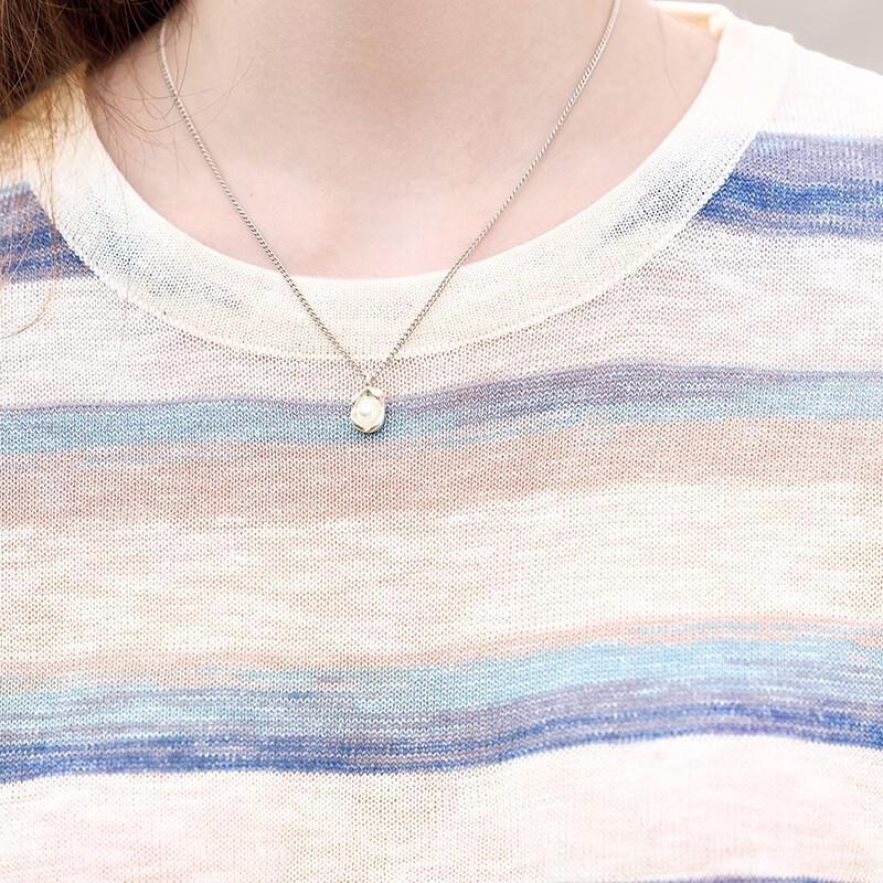 Women's Relaxed Fit Striped Ice Silk T-shirt
