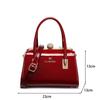 Bestselling European and American Cross-Border Single Diamond-Inlaid Women's Bag Textured Patent Leather Wedding Handbag Single Shoulder