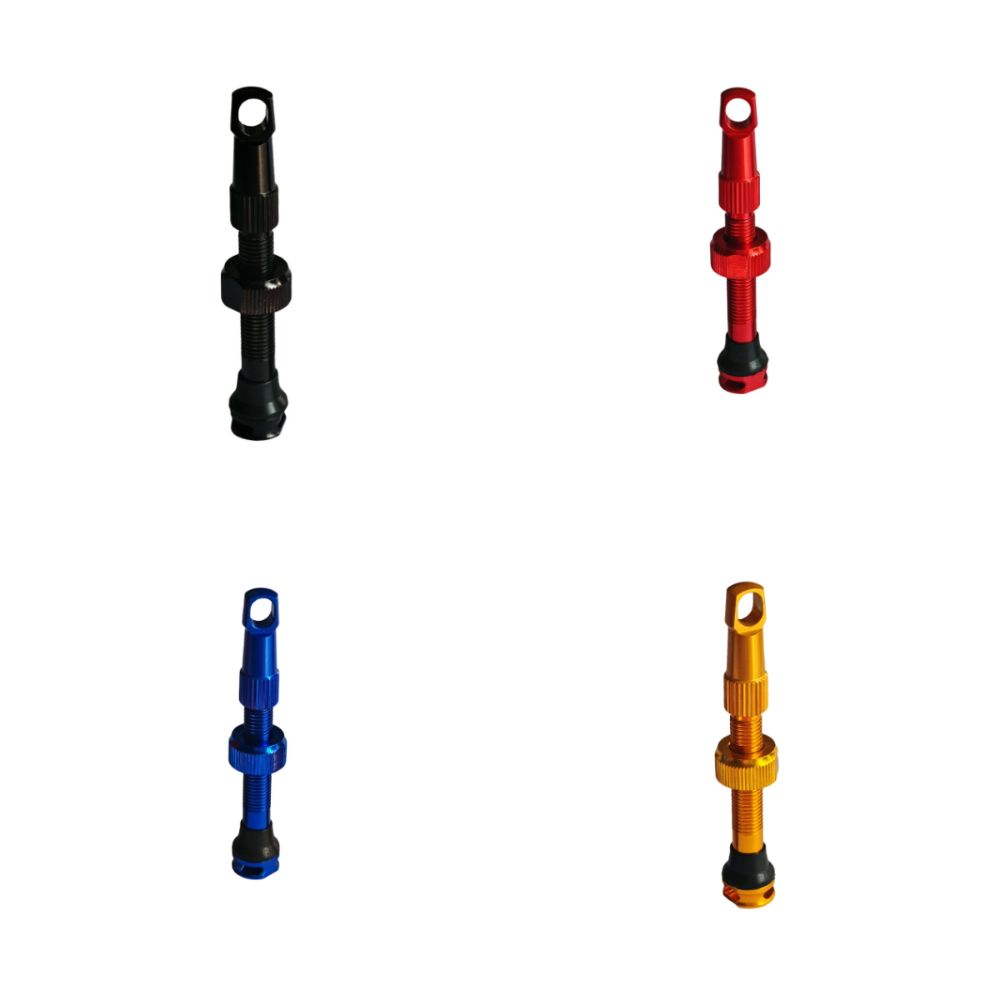 1/8Pcs 40mm Bicycle Valve Set Aluminum Zinc Zinc Alloy Tubeless Tire Valve  Bicycle Accessories