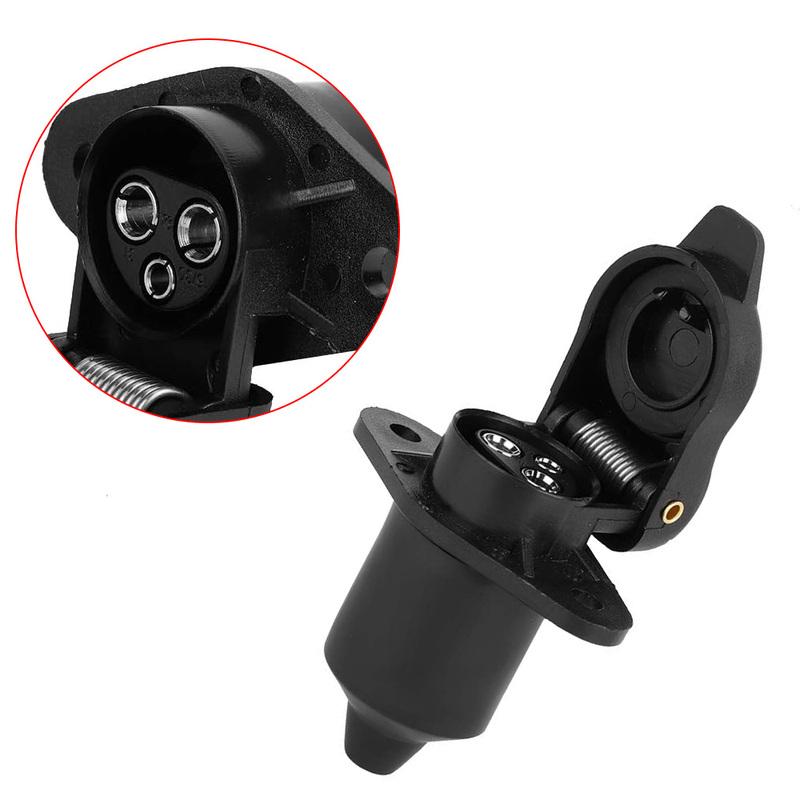 12 V Caravan Trailer Plug Socket Adapter 3 Pin RV Trailer an Socket Wiring Connector Adapter For Trailer Caravan Truck