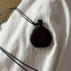 Wooden Hip Flask Necklace: Retro Choker & Long Sweater Chain for Women